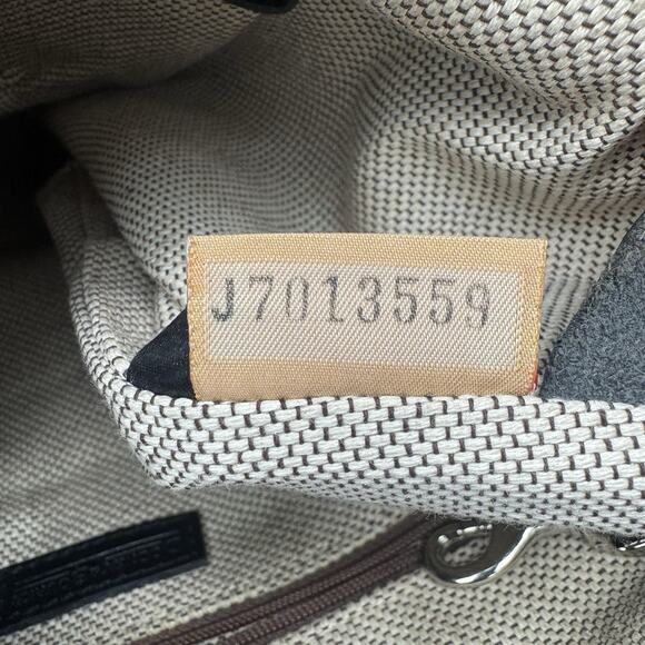 Authentic Dooney & Bourke Black Faux Croc Leather Hobo Shoulder Bag Purse Y2K - Picture 10 of 12